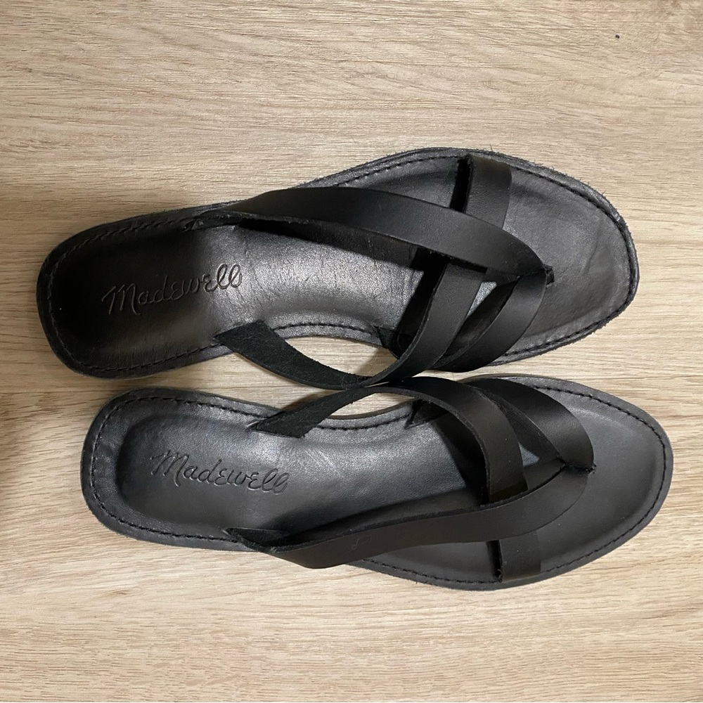 NWOT Madewell Leather Boardwalk Sandals 5.5